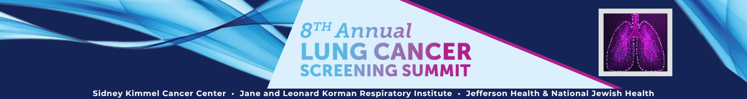 8th Annual Jefferson Health Lung Cancer Screening Summit Banner
